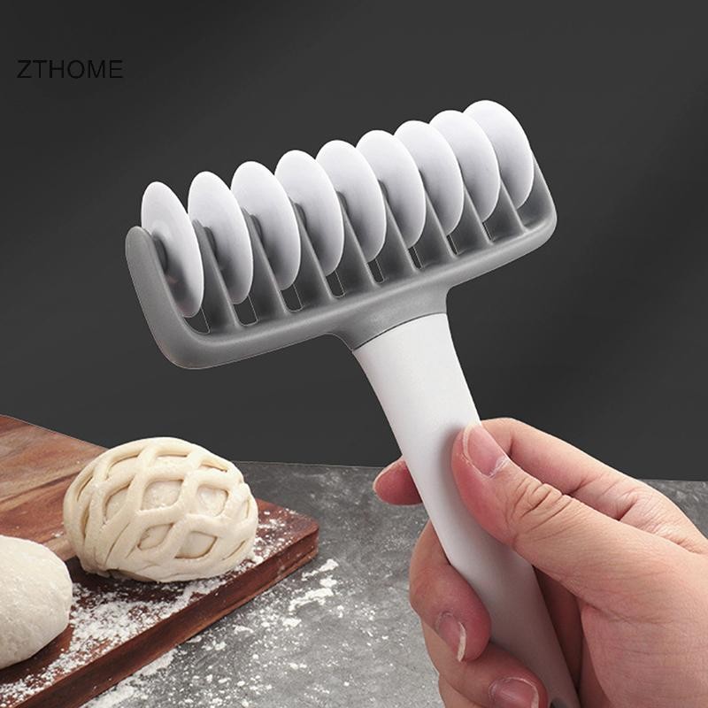 ZTHOME Xoay Smooth Baking Tool Bánh Quy Lưới Bột Con Lăn Cắt Pizza Bột Con Lăn Cắt Pizza Bột Con Lăn Cắt Cho Nhà Hàng HOT