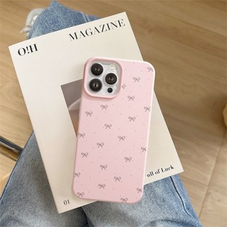 Ốp Lưng iPhone TPU Hoạ Tiết Da Mềm Tiny Bow Chống Sốc, Chống Bẩn Cao Cấp - iP X/XS/11/12/13/14/15/16/17/Plus/Pro/Max/Air
