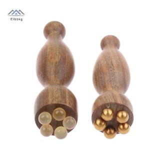 ELBBKG Gỗ Đàn Hương Xanh Dụng Cụ Massage Mặt Gua Sha Chăm Sóc Da Mặt Massage Stick Pods Hình Máy Mát Xa Mặt Vật Lý Dụng Cụ Mới