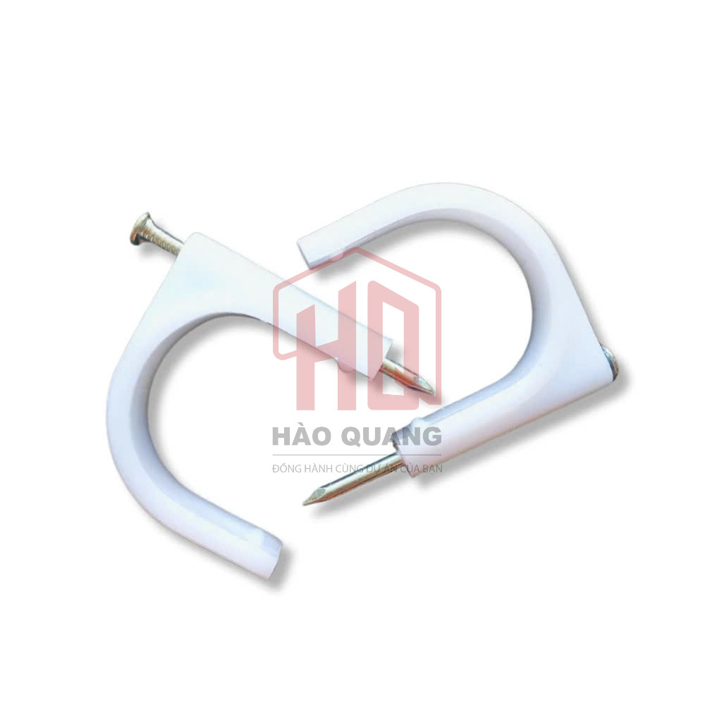 5 Móc Đinh Cố Định Dây Điện Chữ U Nhiều Size | Đinh Ghim Điện Nhựa Chắc Chắn – Bám Tường Tốt