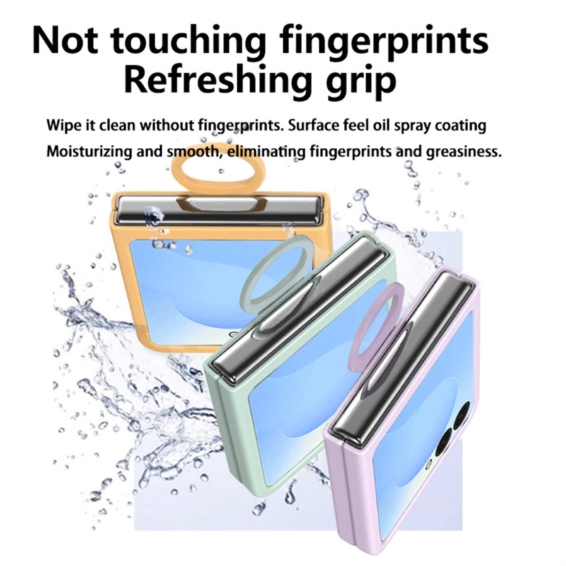 Ốp lưng giữ vòng siêu mỏng Gradient cho Samsung Galaxy Z Flip 7 Z Flip 6 Z Flip 5 Vỏ bảo vệ da silicon Flip7 Flip6 Flip5