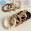 Sund Scrunchie Đuôi Ngựa Co Giãn, Màu Sữa Cà Phê - Phụ Kiện Tóc Thời Trang