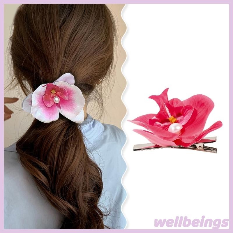 Barrette hoa lớn acrylic - Kẹp tóc ngọt ngào và độc đáo