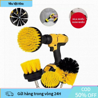 【48h】3pcs/set Bộ Bàn Chải Gắn Máy Khoan Cọ Rửa Cầm Tay Đa Năng， Bàn Chải Vệ Sinh Nhà Tắm Sofa, Đánh Giày, Đánh bóng Rử
