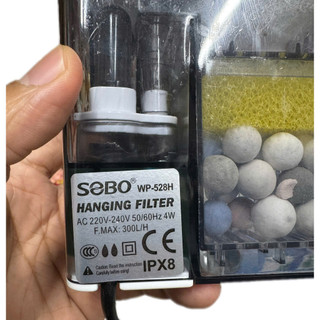 SoBo Wp 528H Lọc Thác Cho Bể Cá Cảnh 30cm Trở Lại (Tặng Kèm Vật Liệu Lọc ) (Công Suất 4w)