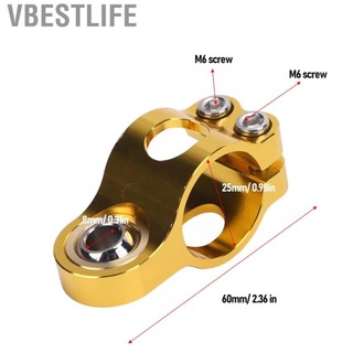 VBESTLIFE Bohemia-VN Damper Fork Frame Kẹp khung kẹp Thẩm mỹ chống crack Tay lái xe máy cho xe máy (màu đen)