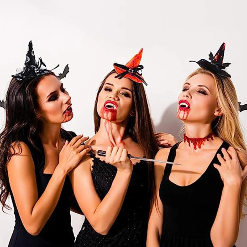 Lễ hội Halloween - Bộ phụ kiện đầu lâu, mũ bí ngô và phù thủy