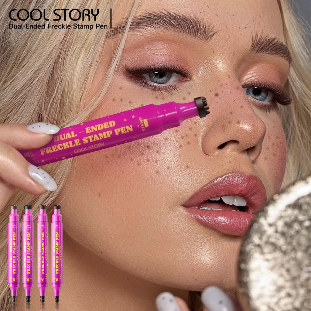 COOLSTORY Tàn Nhang Bút Đầu Bầu 3N1 Hai Đầu Cói Điểm Bút Mô Phỏng Tự Nhiên Mồ Hôi Chống Thấm Nước