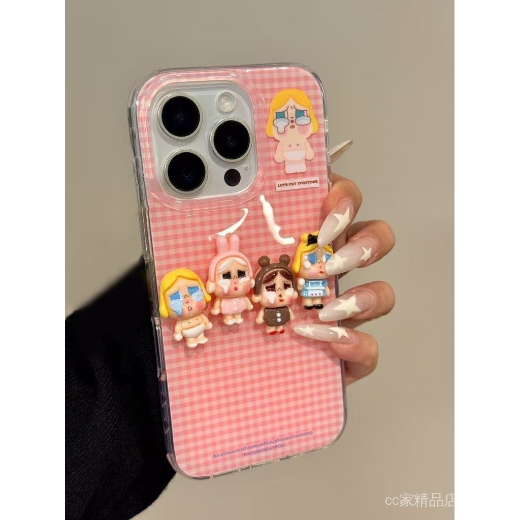 Hoạt Hình Hoạt Hình Ba Chiều Khóc Cho Bé Cảnh Sát Thích Hợp Cho iPhone1415promax Ốp Điện Thoại 16 Phong Cách Mới 13 Bao Gồm Tất Cả 12