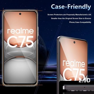 9H Full Cover HD Kính Cường Lực Bảo Vệ Màn Hình Cho Realme 14 13 Pro Plus 14X C75 C75X C71 Note 60 60X