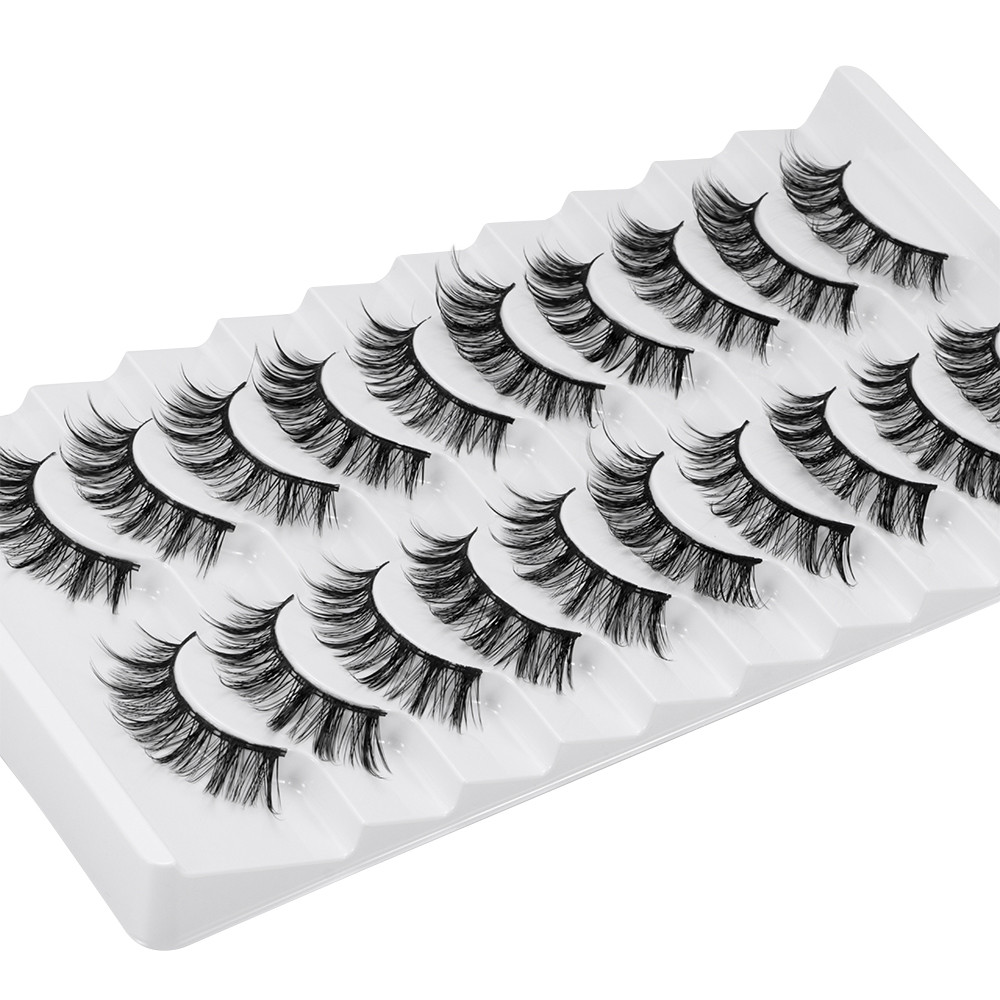 AFTEROF Faux Mink Lash, Lông mi giả thủ công không tàn nhẫn, Làm đẹp Full Strip Natrual Long Eye Dụng cụ trang điểm Eye Lash Extension