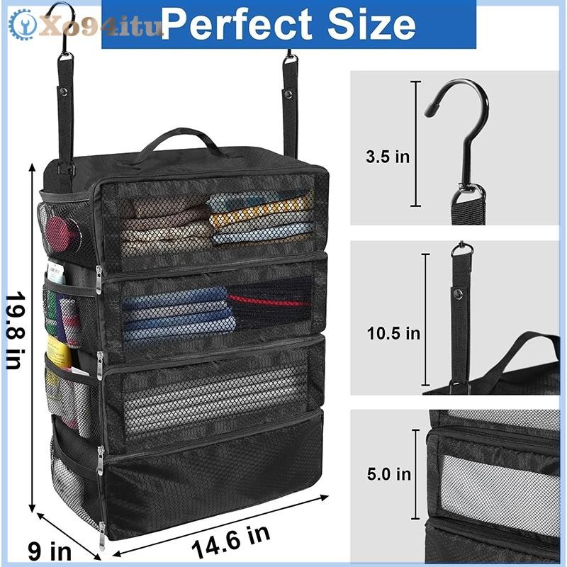 XOITU Vali Người Tổ Chức Hành Lý Du Lịch Dung Tích Cao Cấp Shelve Đóng Gói Khối Tủ Quần Áo Có Thể Gập Lại Túi Bảo Quản VN