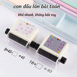 【BabyJoy】Con Dấu Lăn Phép Tính,Con Dấu Lăn Phép Tính Đồ chơi giáo dục,Con lăn phép tính,Tạo Phép Tính Cộng, Trừ, Nhâ