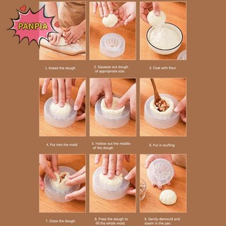 [PNPIA] Khuôn Baozi Trung Quốc DIY Bánh Ngọt Bánh Bao Làm Khuôn Nhà Bếp Thực Phẩm Tiện Ích Làm Bánh Ngọt Dụng Cụ Làm Bánh Trung Thu Khuôn Làm Bánh VN