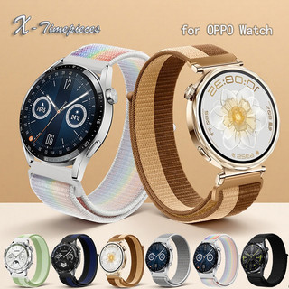 Dây đeo đồng hồ Nylon cho OPPO Watch X / X2 / X2 Mini / 4 Pro, Dây dệt dính, Nhiều màu, Dây đeo cổ tay thời trang nhẹ dành cho doanh nhân thể thao