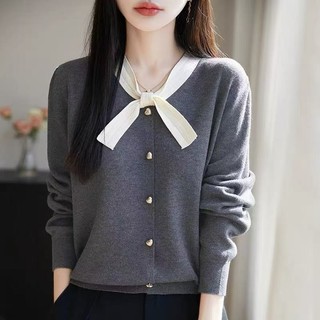 Áo Cardigan Dệt Kim Tay Dài Phong Cách Hàn Quốc, Thích Hợp Mùa Thu