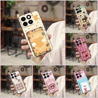 Vỏ silicon khe cắm thẻ ZTE Blade A35/A55, túi đựng thẻ Graffiti, mềm bền, bảo vệ toàn bộ, chống bụi/nước