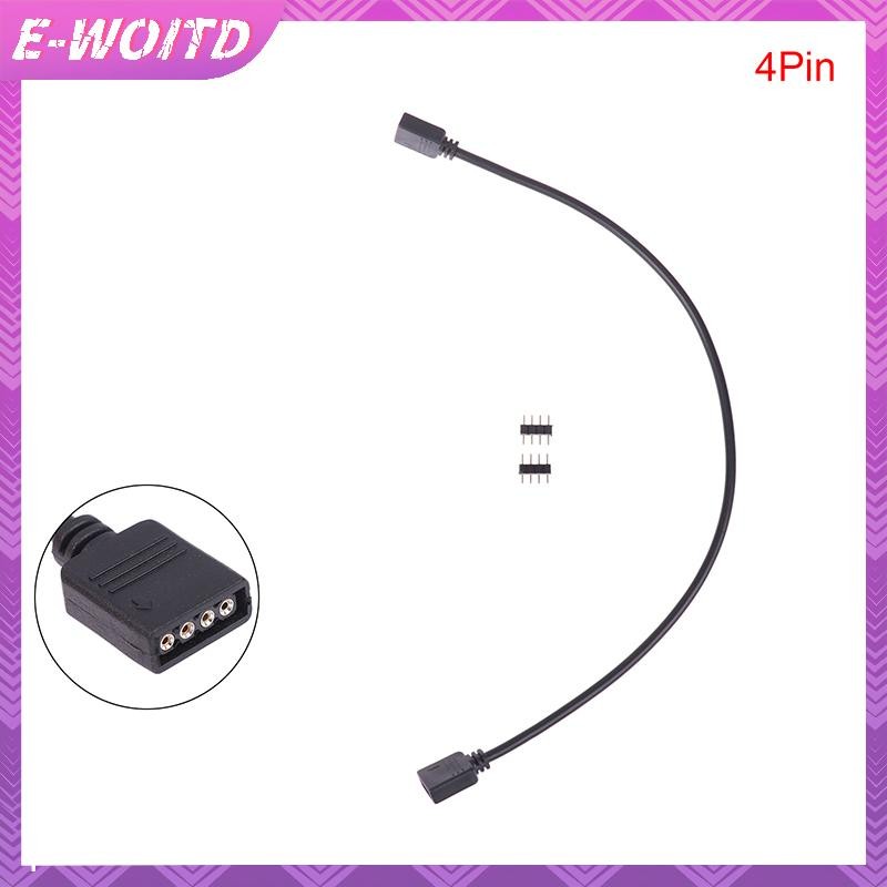 E-woitd 5V 3 Pin 12V 4pin ARGB Bộ Chia Cáp Nối Dài Cho PC Quạt Máy Tính Bo Mạch Chủ AURA RGB LED Dải Ánh Sáng HNVN