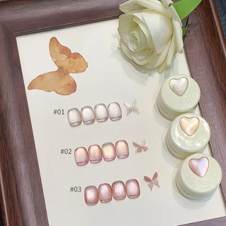 ANNIES Little Fairy Pink Series Cat 's Eye Nail Gel Stain Mirror Moonlight Cat Eye Canned Phototherapy Keo Nail Art Làm móng tay cho tiệm làm móng tay