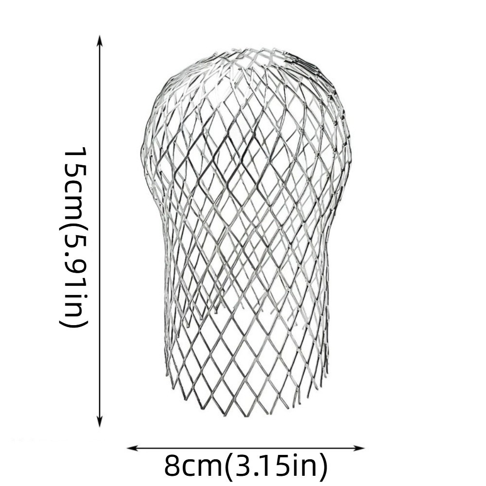 DELMER 4 Bộ lọc chống tắc, Bộ lọc máng xối lưới màn hình có thể gập lại, Bộ lọc thoát nước sàn bằng nhôm mở rộng màu bạc chống gỉ hiệu quả Bảo vệ mái nhà