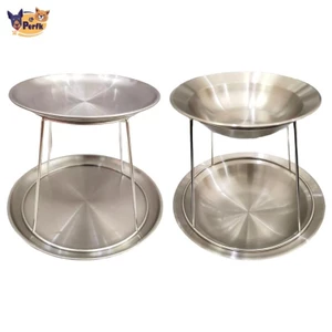 Bộ Đế Hải Sản Giá Khay Hải Sản 2 Tầng Phụ Kiện Đa Năng Bộ Đồ Ăn Hợp Thời Trang Thép Không Gỉ Cho Sinh Nhật