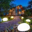 Đèn đá DUSKGLOW, Đèn LED trang trí mặt đất bằng kính mờ, Đèn mặt đất chạy bằng không thấm nước ngoài trời Đèn lồng chống nước Bãi cỏ