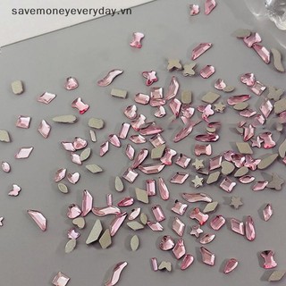 [savemoneyeveryday] 50 Chiếc Kim Cương Flatback Lấp Lánh Nhiều Hình Dạng Móng Tay Nghệ Thuật Kim Cương Giả Trang Trí Quyến Rũ Làm Móng Tay [vn]