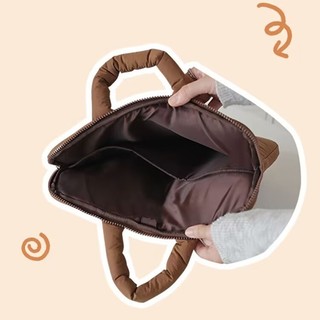 Nhật Bản Nhật Bản Hàn Quốc ins Nơ Dễ Thương Chống Sốc Di Động Dung Tích Lớn Túi Máy Tính Nữ 47cm Notebook Túi Bảo Quản