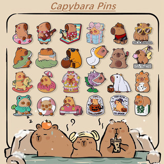 Trâm cài capybara dễ thương, phù hợp thời trang cho nam - quà tặng sáng tạo cho bạn bè