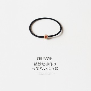 CHUANYE Hàn Quốc Mỏng Đơn Giản Đầu Mori Dây Buộc Tóc Co Giãn Dây Buộc Tóc Cao Su Nữ Cơ Bản Mũ Đội Đầu Đuôi Ngựa Mũ Đội Đầu