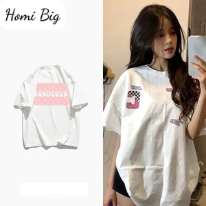 Áo phông thun cộc tay form dài rộng chất liệu cotton siêu thoáng mát phối hình in kiểu dáng trẻ trung MT33 SP333