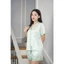 PIJAMA LỤA XANH PASTEL ( HÀNG THIẾT KẾ )