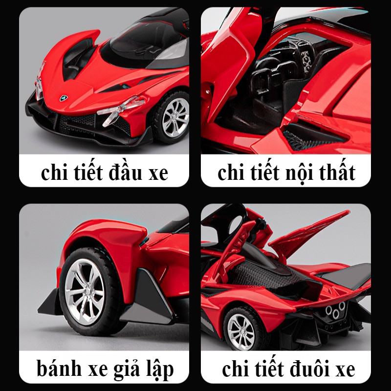 Mô Hình Xe Ô Tô Tỉ Lệ 1: 36 Cao Cấp, Mô Hình đồ Chơi, Cửa Mở Được, Cho Bé Trai 3-15 Tuổi
