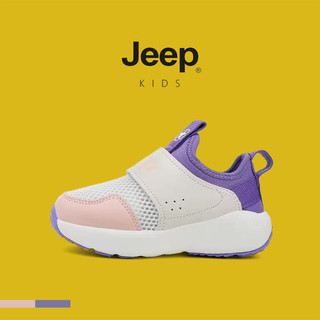 JEEP Giày chạy bộ thể thao trẻ em lưới nhẹ thoáng khí, phù hợp mùa xuân hè 2025, phong cách mới.