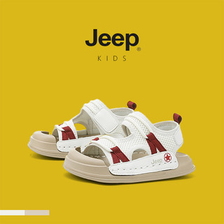 JEEP Giày Trẻ Em Dép Trẻ Em Bé Gái Đi Biển Baotou Giày Bé Trai 2025 Phong Cách Mới Bé Gái Giày Mùa Hè Thoáng Khí Chống Đá Thường Ngày Thoáng Khí