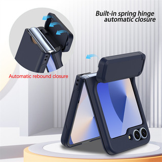 Ví Thẻ Chèn Gấp Ốp Lưng Điện Thoại Samsung Galaxy Z Flip 7 5 6 4 3 Chống Sốc Giá Đỡ Bản Lề Bao Da Cho Galaxy Z Flip7 5G