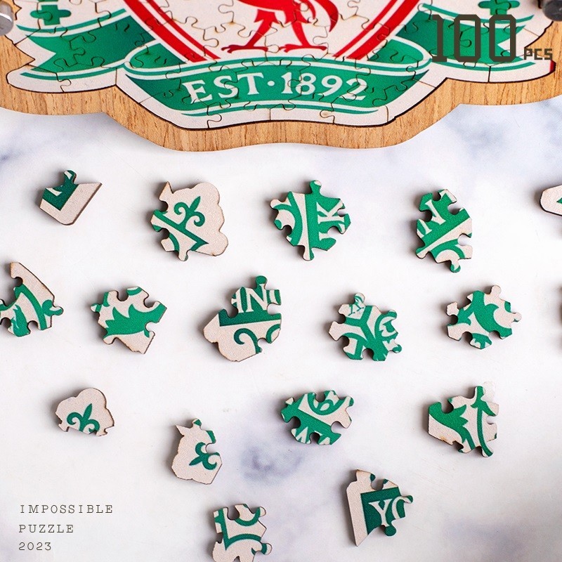 Nhỏ Mini Liverpool Đội Bóng Đá Câu Lạc Bộ Logo Ký Khó Xếp Hình LFC Gỗ Xếp Hình Đồ Chơi Dành Cho Người Phụ Nữ Trưởng Thành Thiếu Niên Sinh Viên Bóng Đá Quạt Sinh Nhật