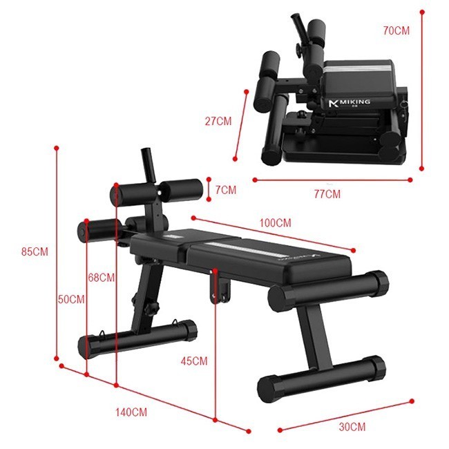 Ghế tập bụng đa năng MK-BS208, Dụng cụ tập bụng tại nhà hiệu quả