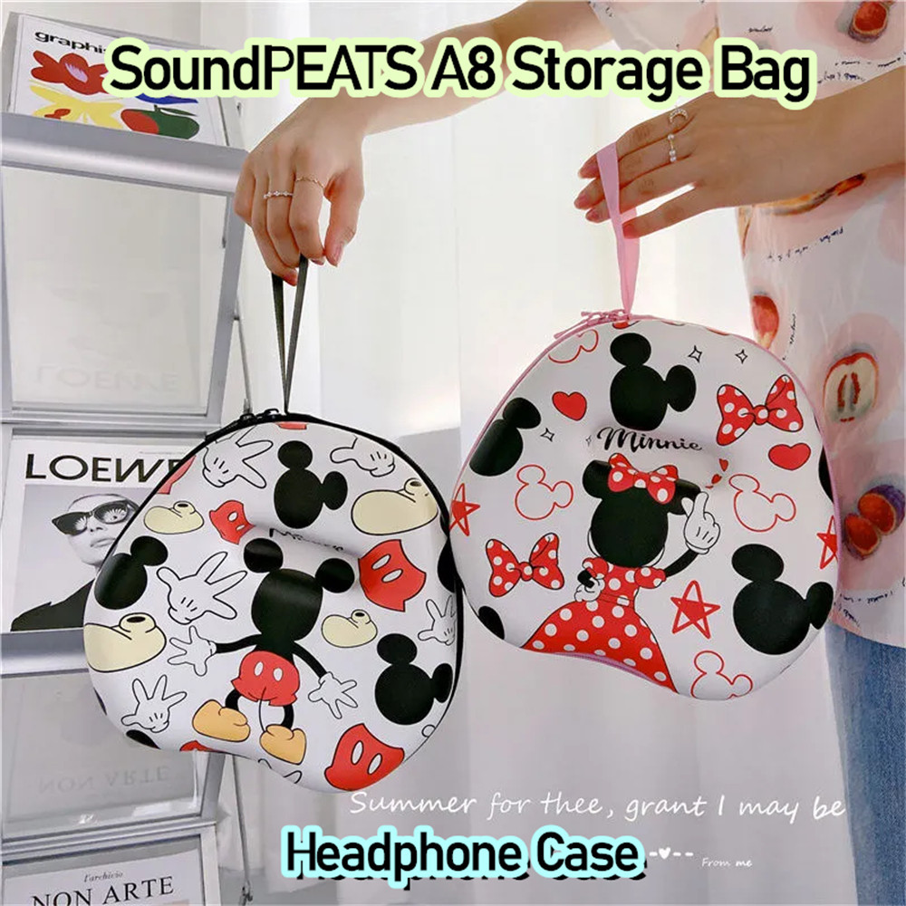 [Ngôi sao tương lai] Dành cho hộp đựng tai nghe SoundPEATS A8 Túi lưu trữ hoạt hình cổ điển Hộp đựng tai nghe EVA