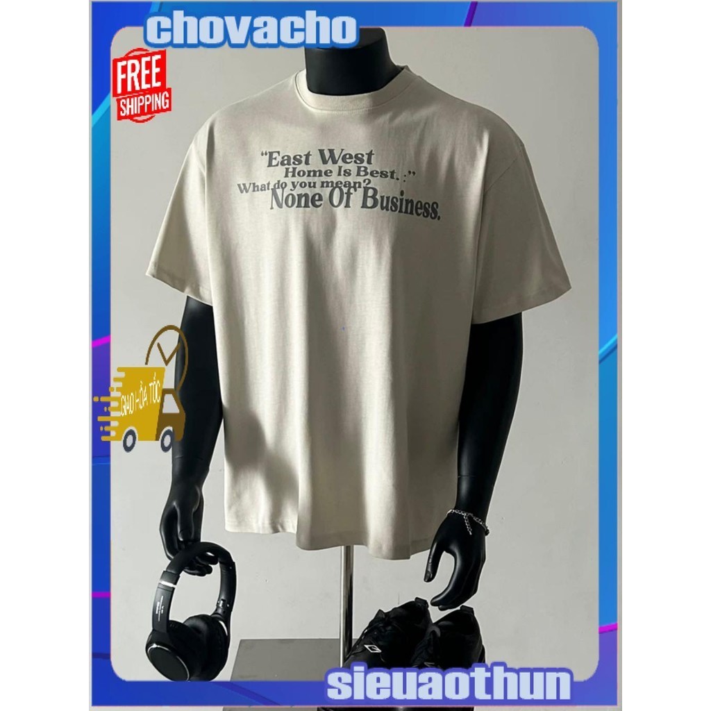 Áo thun Stee Cổ tròn in EAST WEST Localbrand ICVCVNI Unisex