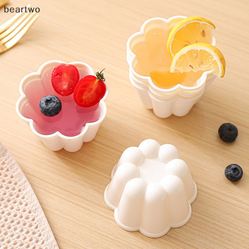 < Beartwo > 1 / 4 Khuôn Bánh Pudding Máy Nướng Có Thể Tái Sử Dụng DIY Thạch Pudding Khuôn Bánh Thạch Nhựa Khuôn Dụng Cụ Nướng Bánh Khuôn Bánh Mì Đẹp