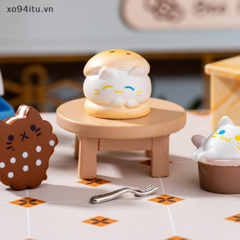 XOITU Hoạt Hình Món Tráng Miệng Bánh Quy Burger Micro Phong Cảnh Đồ Trang Trí Hình Thu Nhỏ Trang Trí Để Bàn DIY Trang Trí Nhà Cửa Quà Tặng VN
