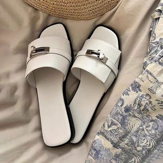 Dép Xỏ Gót phẳng mũi tròn nữ thời trang