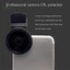 Đa Năng Có Kẹp Điện Thoại Di Động Phân Cực Ống Kính Góc Rộng 37 / 52MM CPL Lọc Camera Tròn Phụ Kiện Màu Đen mới