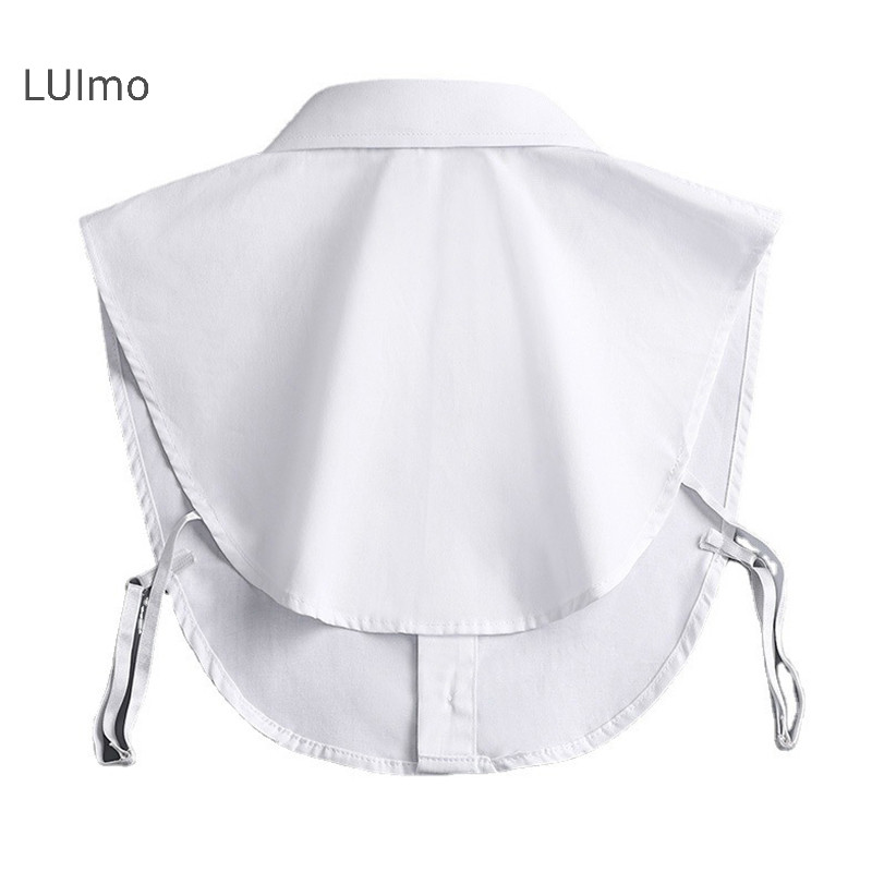 Luimo Cổ Giả Trắng Đen Áo Len Có Thể Tháo Rời Áo Sơ Mi Nữ Cotton Ve Áo Áo Top Nữ Quần Áo Phụ Kiện SBS