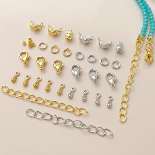 Khóa tôm hùm mạ điện thông thường khóa đuôi túi khóa mở rộng chuỗi hạt DIY Chất liệu vòng tay vòng cổ Phụ kiện kết thúc