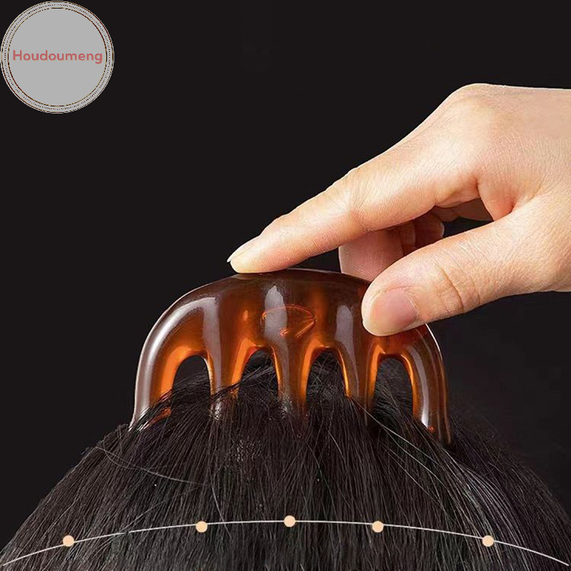 Hudoumeng 1 Cái Lược Massage Kinh Tuyến Cơ Thể Nhựa Năm Răng Rộng Lược Châm Cứu Giúp Lưu Thông Máu Chống Tĩnh Điện Tóc Mịn VN