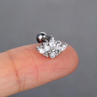 Bônh tai nam nữ chốt vặn đính đá nhiều kiểu dáng