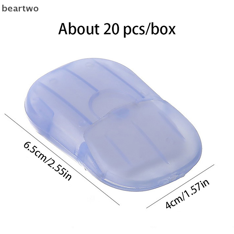 < Beartwo > 1 Chiếc Giấy Xà Phòng Phòng Tắm Dùng Một Lần Du Lịch Giấy Rửa Tay Tắm Giấy Thơm Xà Phòng Đẹp Lát