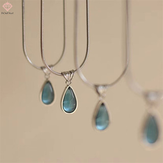 [Pcwkkef] Vòng cổ mặt dây chuyền thả nước không đều tính khí cổ điển dành cho nữ Cô gái Retro Vòng cổ thanh lịch Cưới đính hôn Trang sức Quà tặng mới